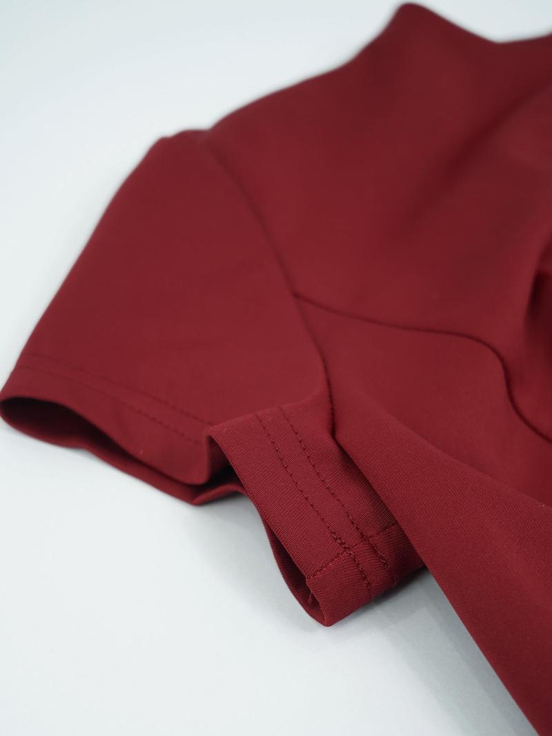 Product Introduction of Women's Solid Color Dress, Fashion Casual Short Sleeve Short Dress for Daily Outdoor Wear, Women Dress for Spring Fall Valentine's Day, gift 7