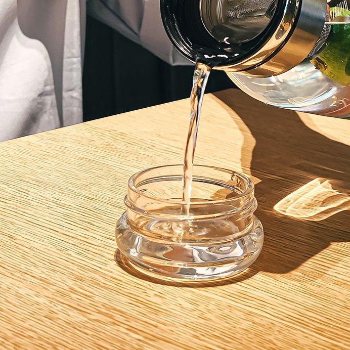 Bình Nước Thủy Tinh [Tặng Túi Đựng] Dung Tích 1000 ML Chịu Nhiệt Tốt Có Lõi Lọc Trà Không Rò Rỉ Nước 5