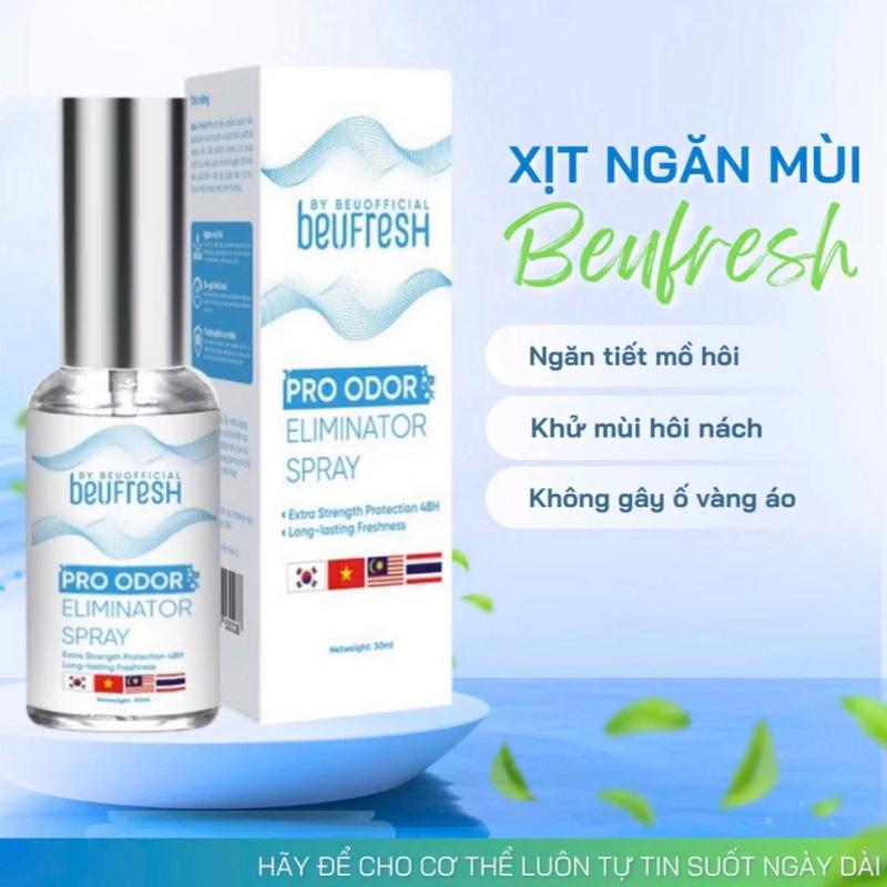 Xịt khử mùi toàn thân, lăn khử mùi BEUFRESH ngăn tiết mồ hôi, hạn chế mùi cơ thể 30ml 3