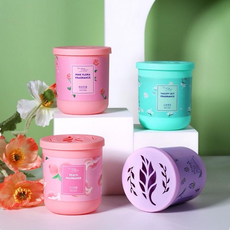 ￼Sáp Thơm Phòng Hương Hoa - Sáp Khử Mùi Nhà Vệ Sinh, Phòng Ngủ, Ô Tô 7 Mùi Hương Hộp 190g Tiện Lợi 1