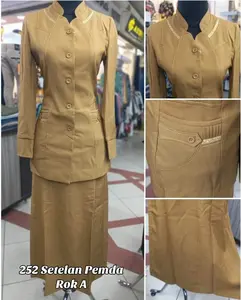 Setelan Blazer Pemda Terang Bahan Import