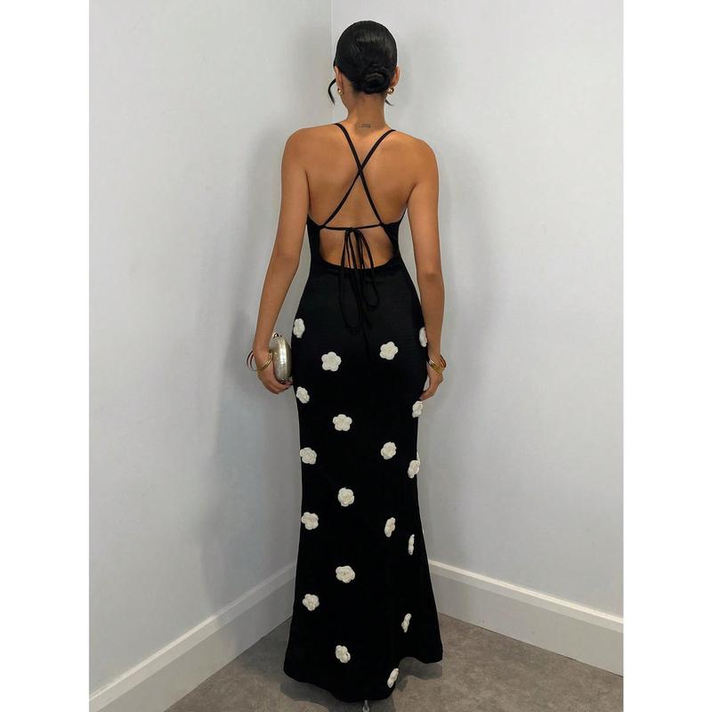 Sweet Elegant Print Polka Dot Contrast V Neck Printed Dress Dresses Sweet Elegant Print Polka Dot Contrast V Neck Printed Dress Dresses