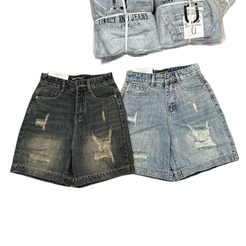 |[N009]| - Quần Jean Ngố [TÚI PHỐI MÀU] Nữ Dáng Chữ A Không Co Giãn Women Voi