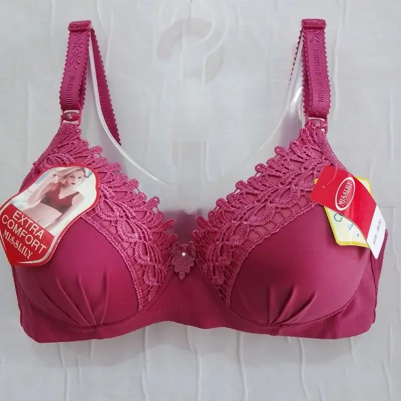 bh / Bra wanita dewasa remaja busa tipis bahan lembut nyaman dipakai kancing 3 misslily  art 1882 variasi warna kita kirim random