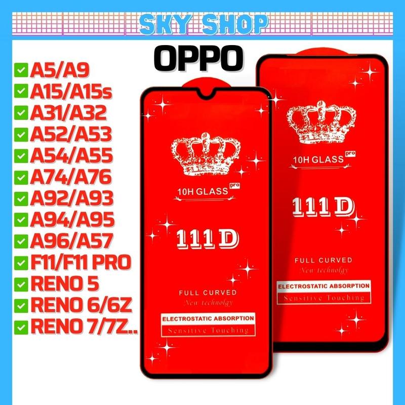 Kính cường lực dành cho Oppo A96 A57 A76 A16 A5 A9 A15 A15s A16K A31 A53 A54 A55 A92 A93 A95 F11 PRO RENO 2 3 4 5 6 6Z 7 7Z 8 8z