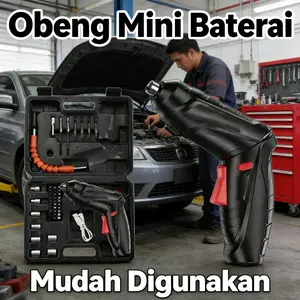 Set Mesin Obeng Listrik Bor 47 Pcs, Bor Cordless, Koper, Alat Perkakas Set Kompilasi, Model [Model Name], Panjang [Panjang], Lebar [Lebar], Tinggi [Tinggi]