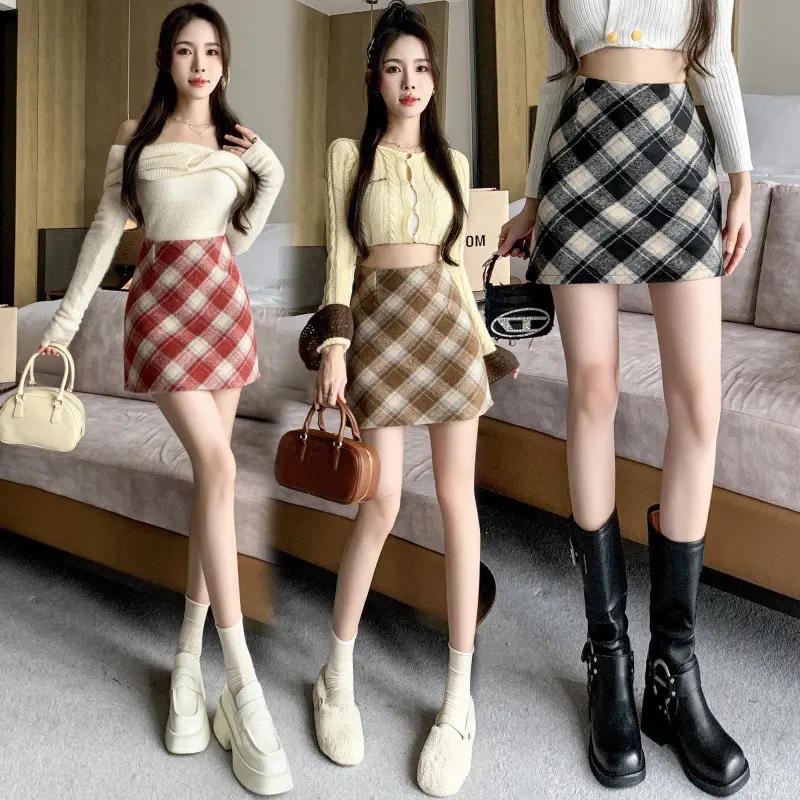 XẢ KHO NGHỈ TẾT chân váy kẻ caro ép mùng 1
