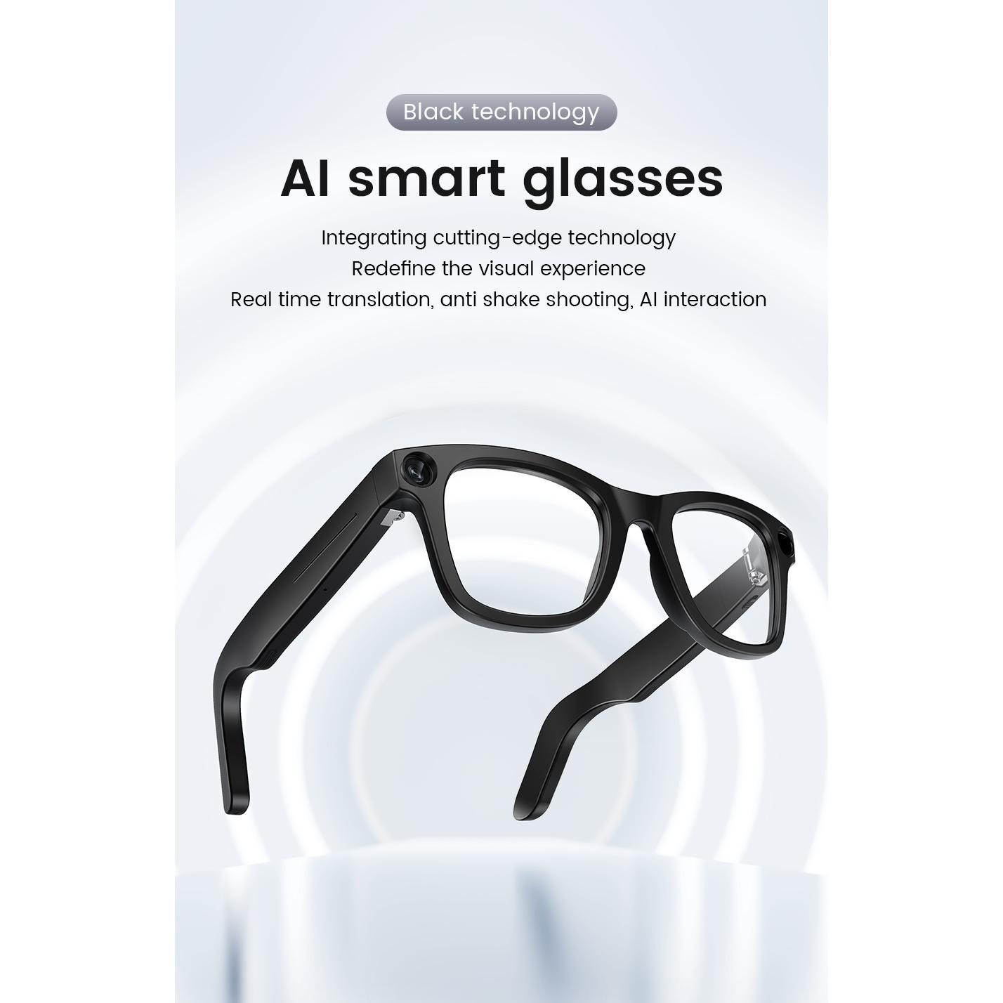 Ai Glasses with Camera  E02 8MP Real TIme Translation Anti-Shake Shooting Ai Voice Transcription Long Duration Wearable Headset - Image 4