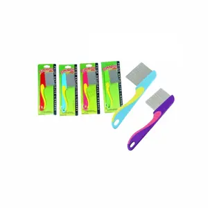 (Kualitas Premium) Sisir Kutu Logam Terminator / Serit Logam Kutu Dan Ketombe Gagang Panjang