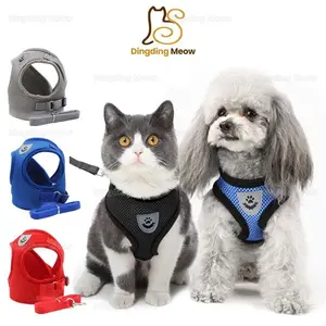 Tali Tuntun Kucing Tebal  Rompi Kucing Harness Pengikat Reflektif Aksesoris Hewan