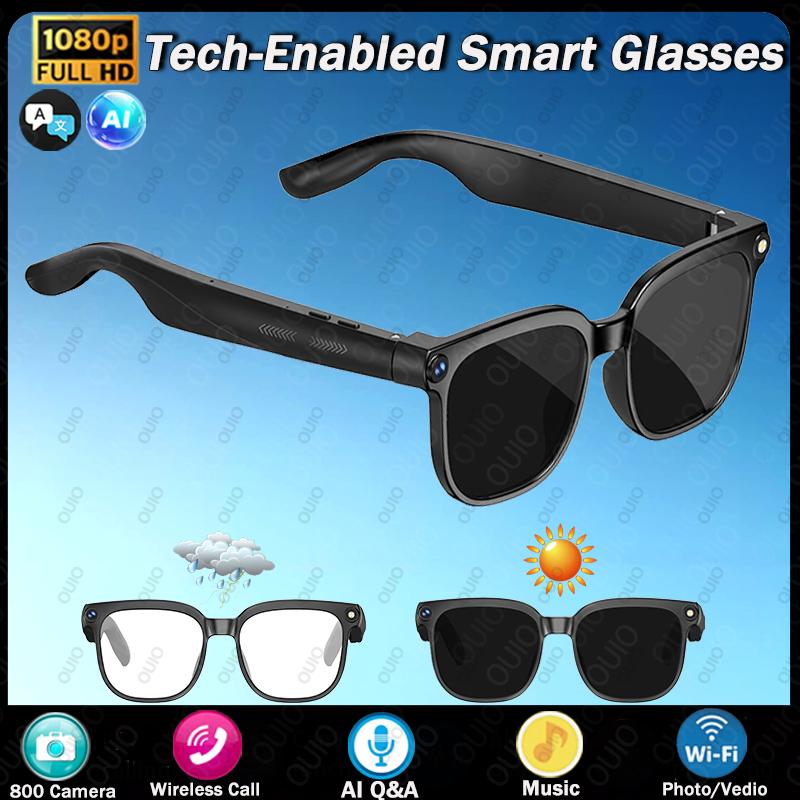 2026 New Smart Glasses 8MP HD Camera AI Voice Photo Video Recording Translation Long 290 Battery Music Waterproof Smart Glasses - Image 2