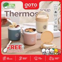 Gambar (Promo Terbatas) Goto [COD] Lulu Thermos Soup Tempat Sup Makanan Tahan Panas Stainless Steel - BLUE dari Goto Living Kota Tangerang 1 Tokopedia