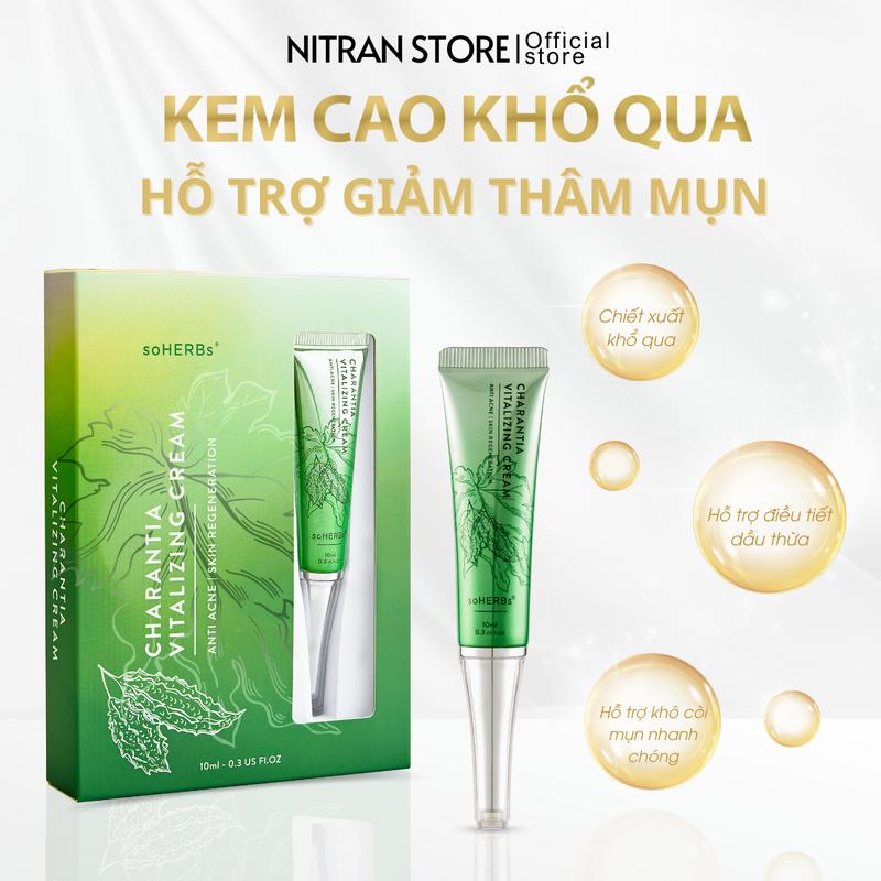 [FS] Kem Cao Khổ Qua 10ml Hỗ Trợ Giảm Mụn Skincare Kem Face Women Nữ Chăm Sóc Da Làm Đẹp Da không chứa silicon Kem Mụn Gel Mụn Nitran Soherb
