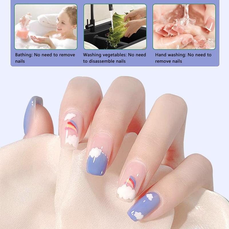 New Jelly Glue Nail Double-sided Adhesive Film Yellow Paste Fake Nail Jelly Glue Adhesive Glue F4H9 5