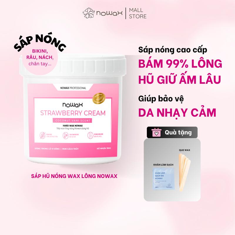 Sáp nóng hũ Nowax Hũ nhựa giữ ấm lâu lựa chọn hàng đầu wax lông Bikini Nách Râu,...