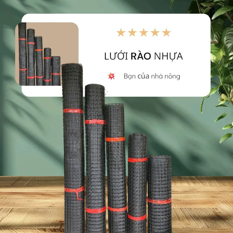 Lưới rào nhựa dẻo, loại 2. Quây ao, rào vườn, làm chuồng trại bảo vệ vật nuôi... 0