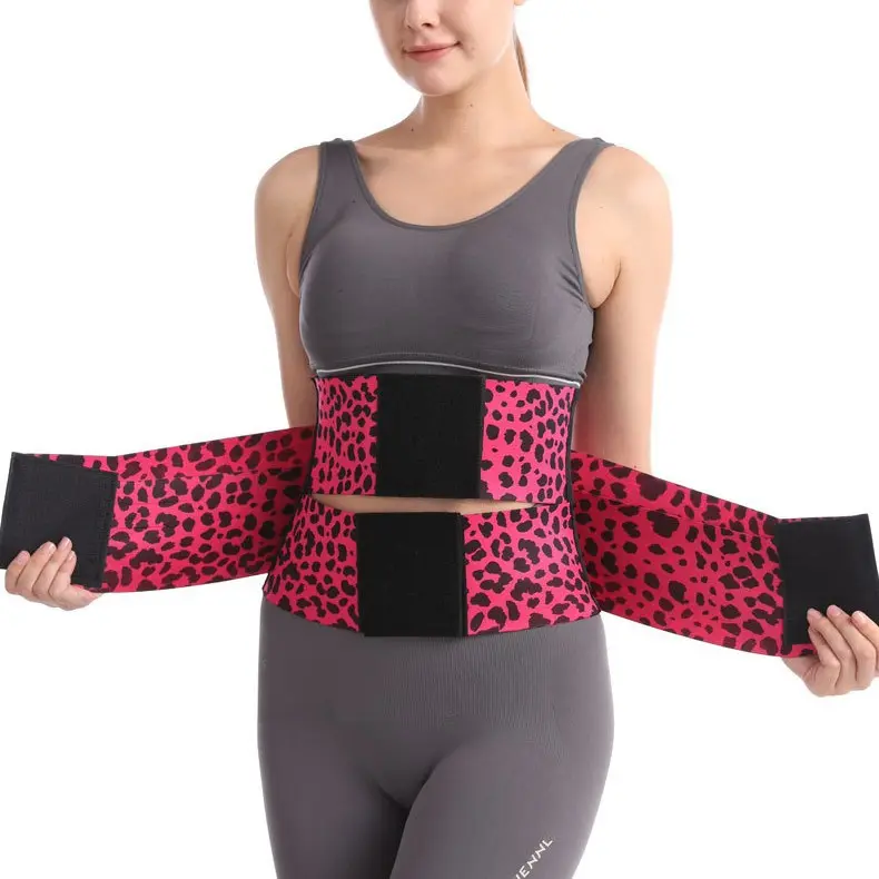 Belt Waist Cincher Ab Belt Tummy Control Body Shaper with Triple Wrap Women Fabrics Nylon Adjustable Multicolor Lady Festival  Lady Comfort Fabrics  Fits Sexy Waist Trainer Shapewear Yellow Elastic Leopard Pieces Polyester Abdominal Binder Belly Binder 0
