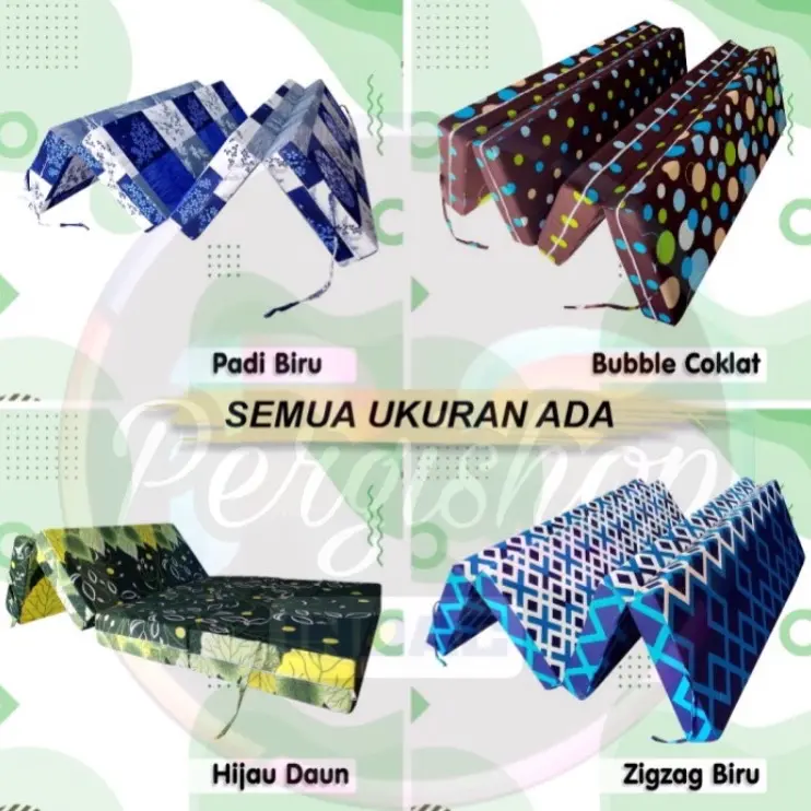 Cover kasur lipat sarung kasur lipat tebal 5cm dan 10cm semua ukuran lengkap awet dan tidak luntur