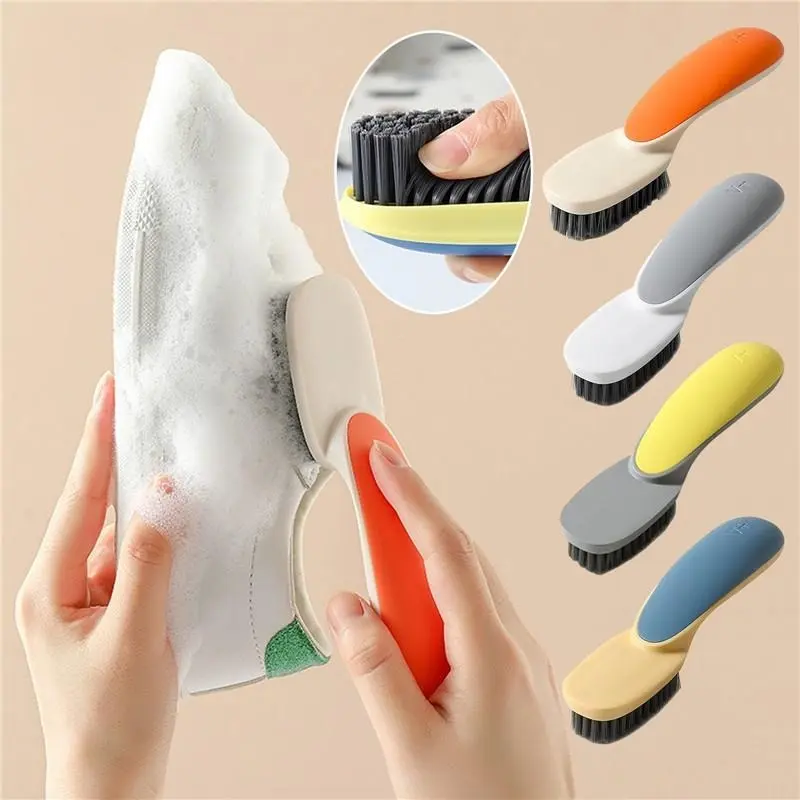 Combo 5 Chiếc Bàn Chải Chà Vệ Sinh Cọ Giày Dép, Chà Quần Áo Có Tay Cầm Cán Dài Nhỏ Gọn Tiện Lợi Làm Sạch
