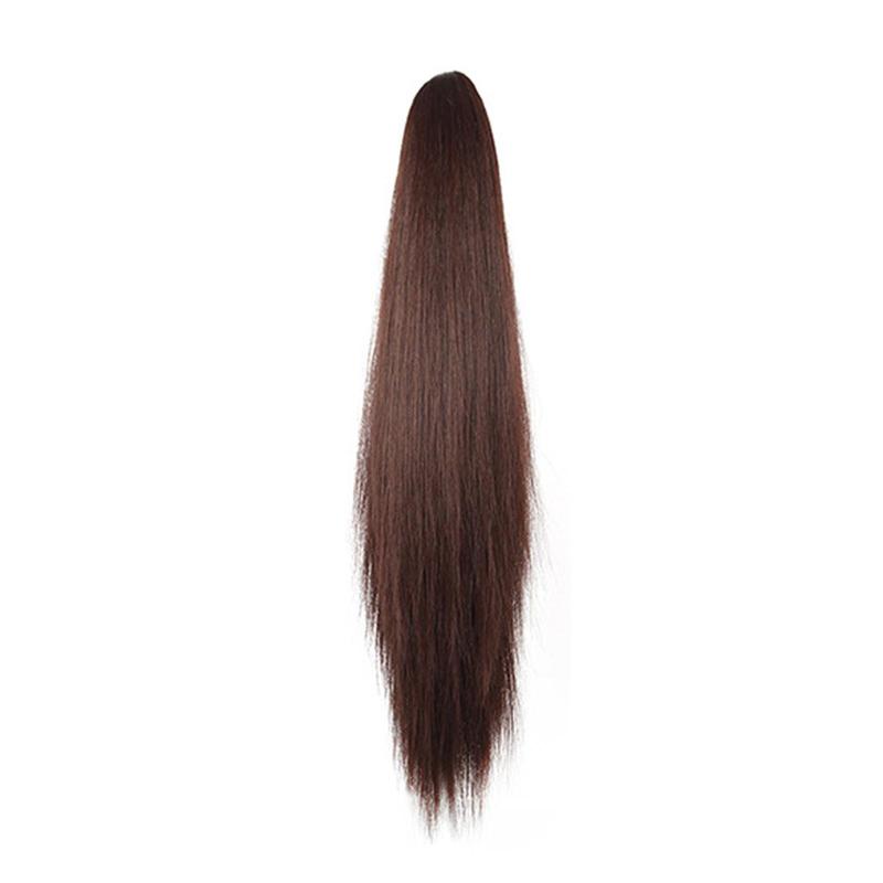 Product Introduction of Long Claw Ponytail Hair Fashion Women Long Claw Ponytail Synthetic Hair Extensions Straight Hair Pony Tail Hairpiece Wigs 23