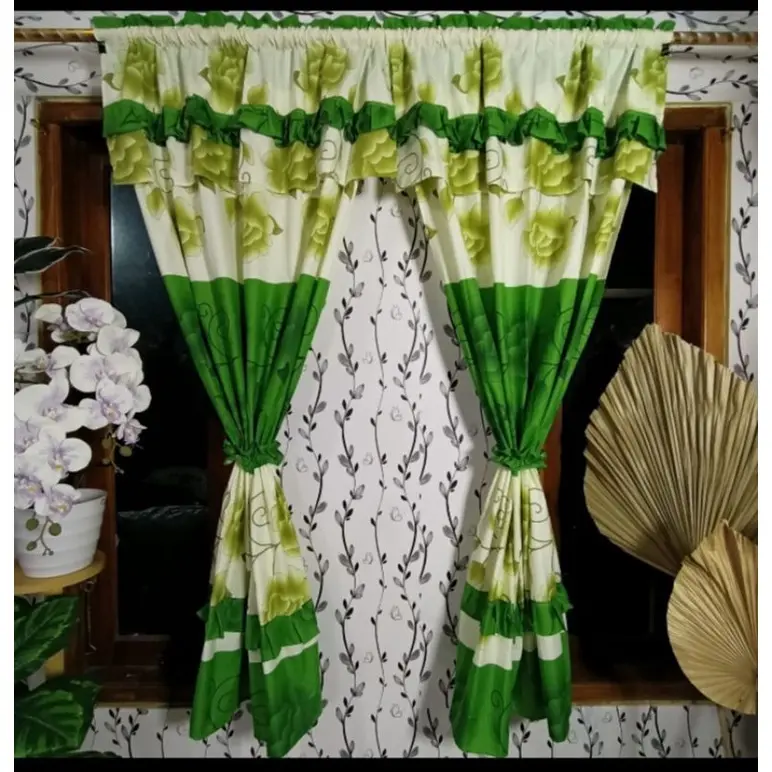GORDEN JENDELA SERUT UK 100X150 cm Jendela Katun Tali 4