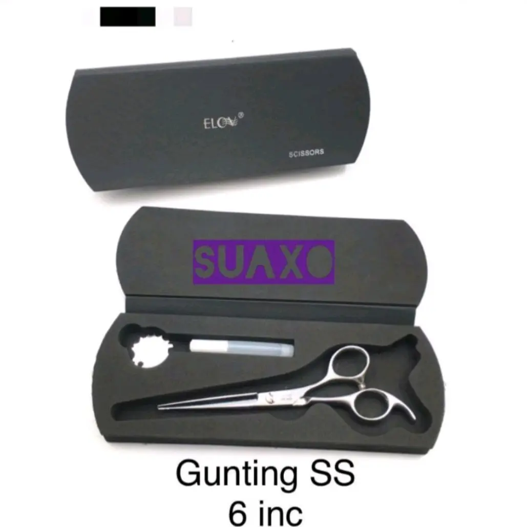 Gunting RATA Potong Rambut Stanless Elov 6 Inch