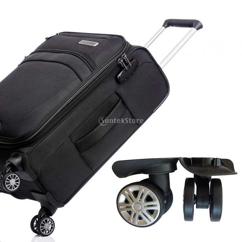 2Pcs 360 Swivel Luggage Replacement Wheels Suitcase Wheels for Trolleys Ba 2