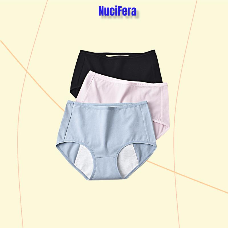 Quần lót nũ kháng khuẩn chống tràn Nguyệt san cao cấp dày dặn co dãn QLN52