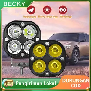 BECKY 2PCS Lampu Sorot Tembak LED Cr-ee Bar CWL 4 Titik Mata 40 Watt Mobil Motor 40W 9 - 36 Volt 12V 24V Worklight Car