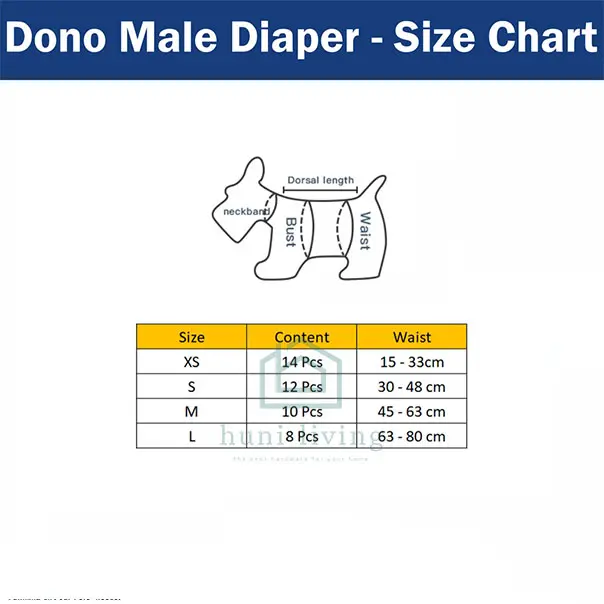 Pampers Anjing / Popok Anjing Jantan Male Dono - Disposable Diapers 4