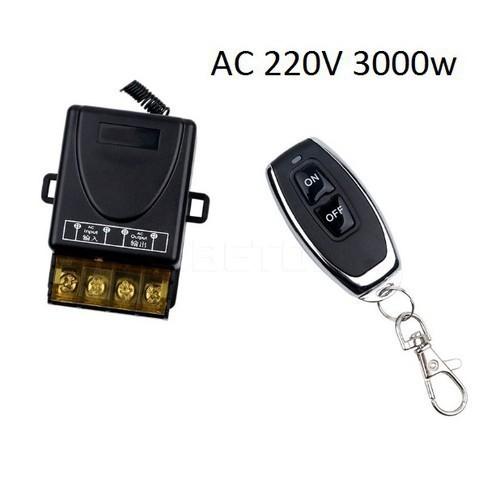 Bộ công tắc điều khiển từ xa 100M/30A/220V có học lệnh bật tắt máy bơm nước máy rửa xe