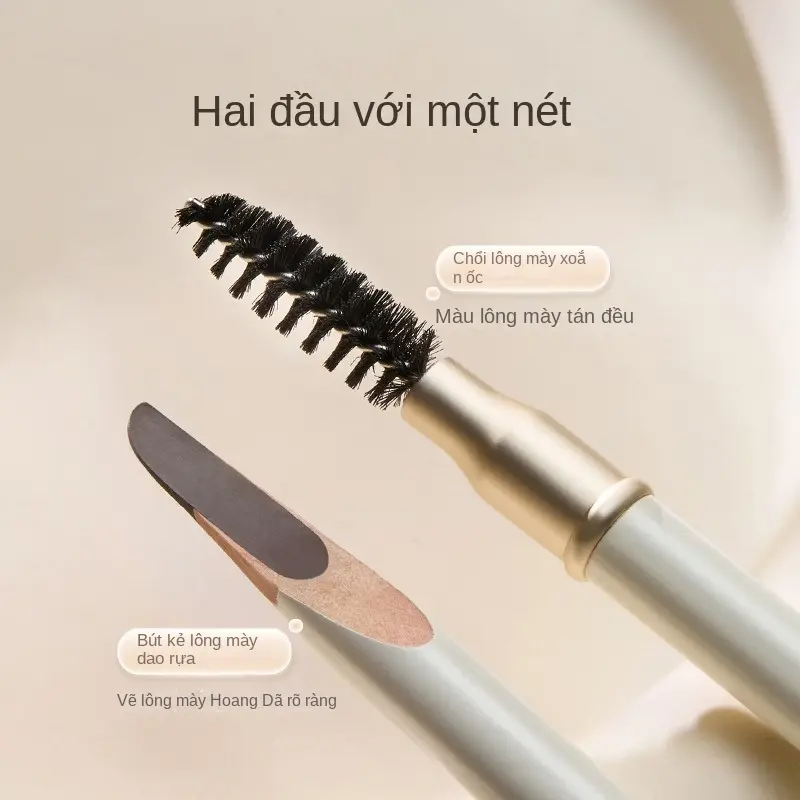 Bút Chì Kẻ Lông Mày Không Thấm Nước, Dành Cho Phụ Nữ, Lâu Trôi, Không Tẩy Màu, Nguồn Gốc Tự Nhiên, Bút Chì Mài Lông Mày Hoang Dã, Có Thể Dao 2