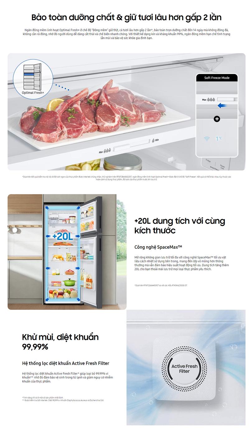 Product Introduction of Tủ lạnh Samsung Inverter 460 lít RT47CB66868ASV - Miễn phí giao + lắp Hà Nội 2