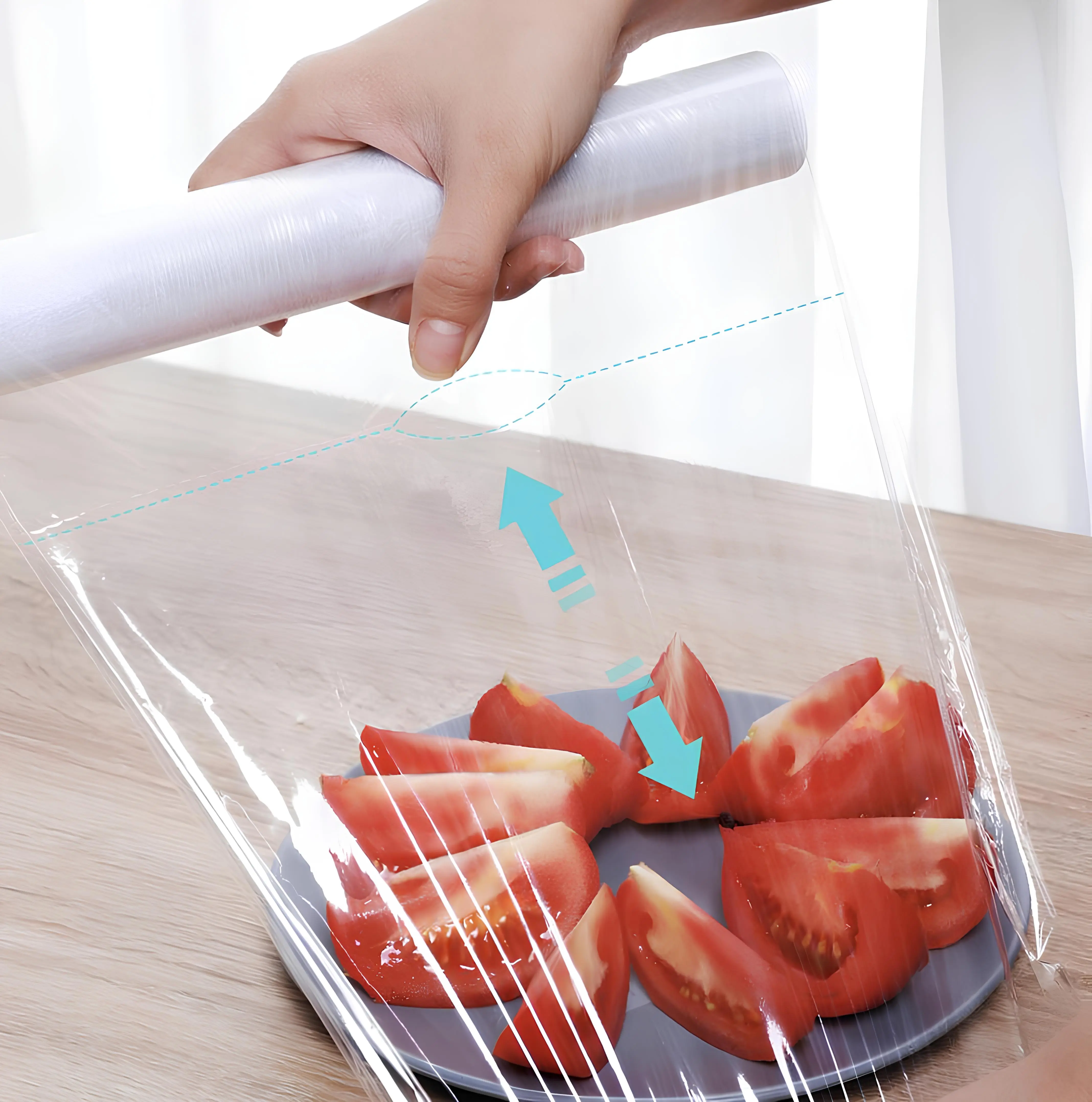 Plastik Bungus Makanan Food Cling Wrapping Stretch Film Food Grade 20cmx20m atau 30cmx30m