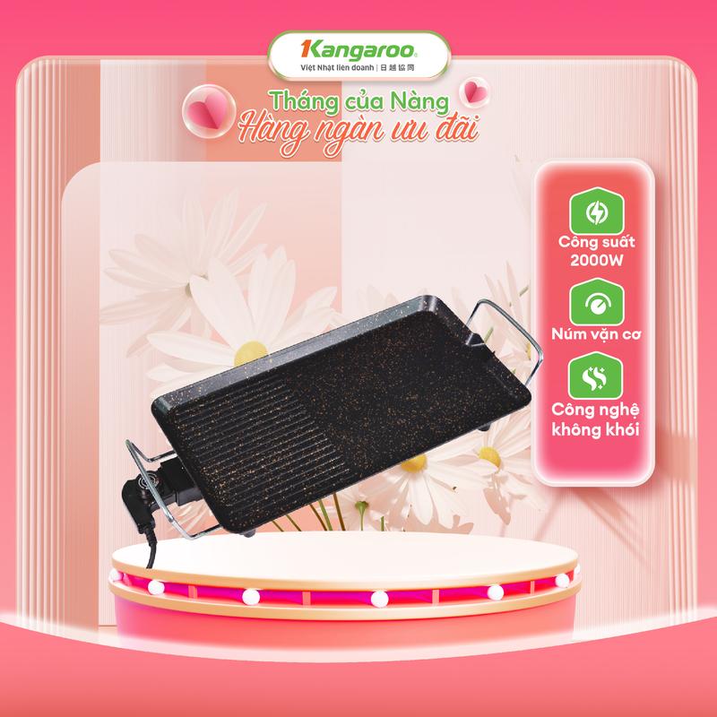 [ G ] [SẢN PHẨM HOT] Bếp nướng điện Kangaroo KG699G size 47x27cm.
