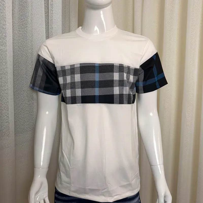 Áo Thun Nam Tay Nâu Kẻ Sọc Cổ Tròn chất Vải Cotton Xịn Co Giãn 4 Chiều Thấm Hút Mồ Hôi Tốt 3