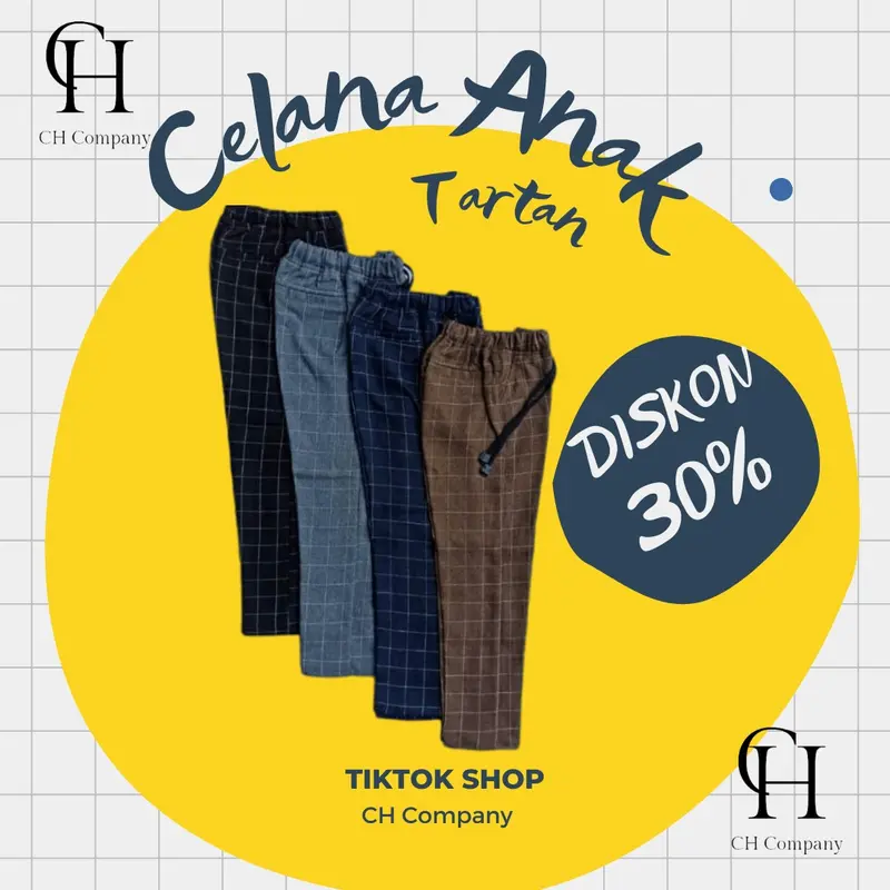 MURAH BANGET NIH LAGU PROMO CELANA TARTAN ANAK Fashion 0