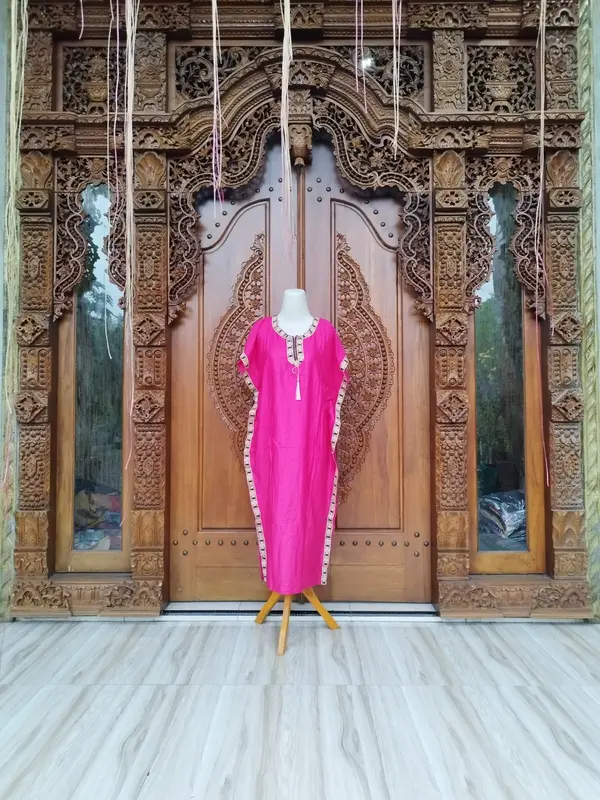 TERBARU DASTER KAFTAN BUSUI RESLETING DEPAN BAHAN RAYON SIZE LD 120 CM 3