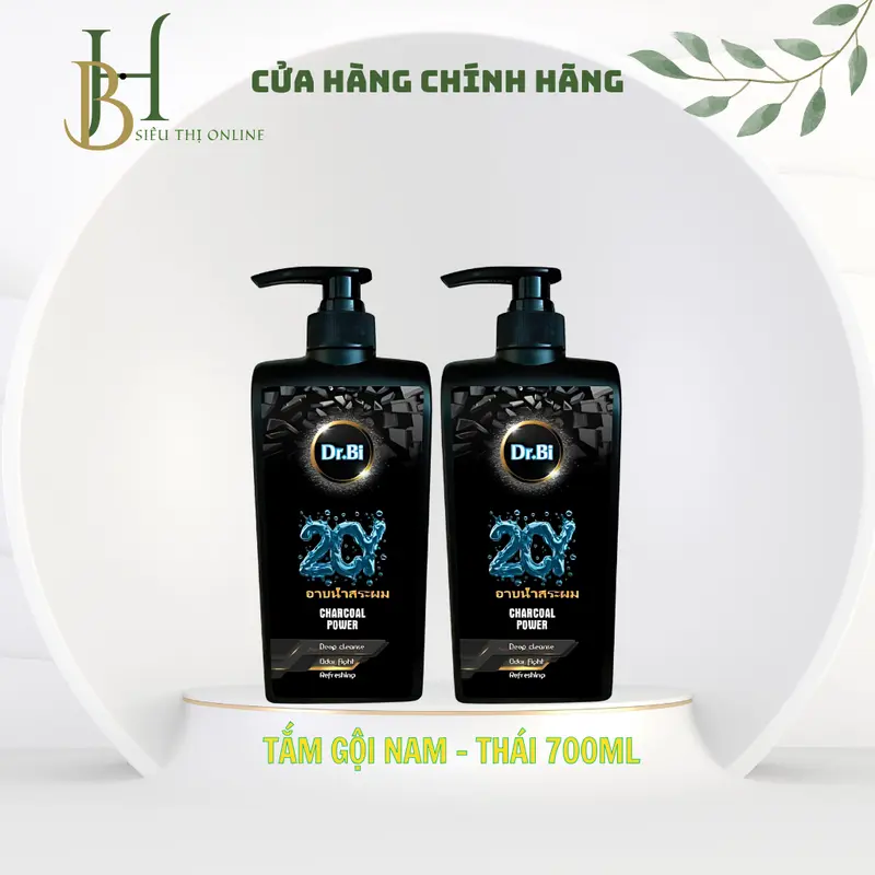 (COMBO 3) tắm gội nam 2IN 1 Dr.Bi 2CY THÁI LAN 700ML hương thơm nam tính, mát lạnh sảng khoái 3