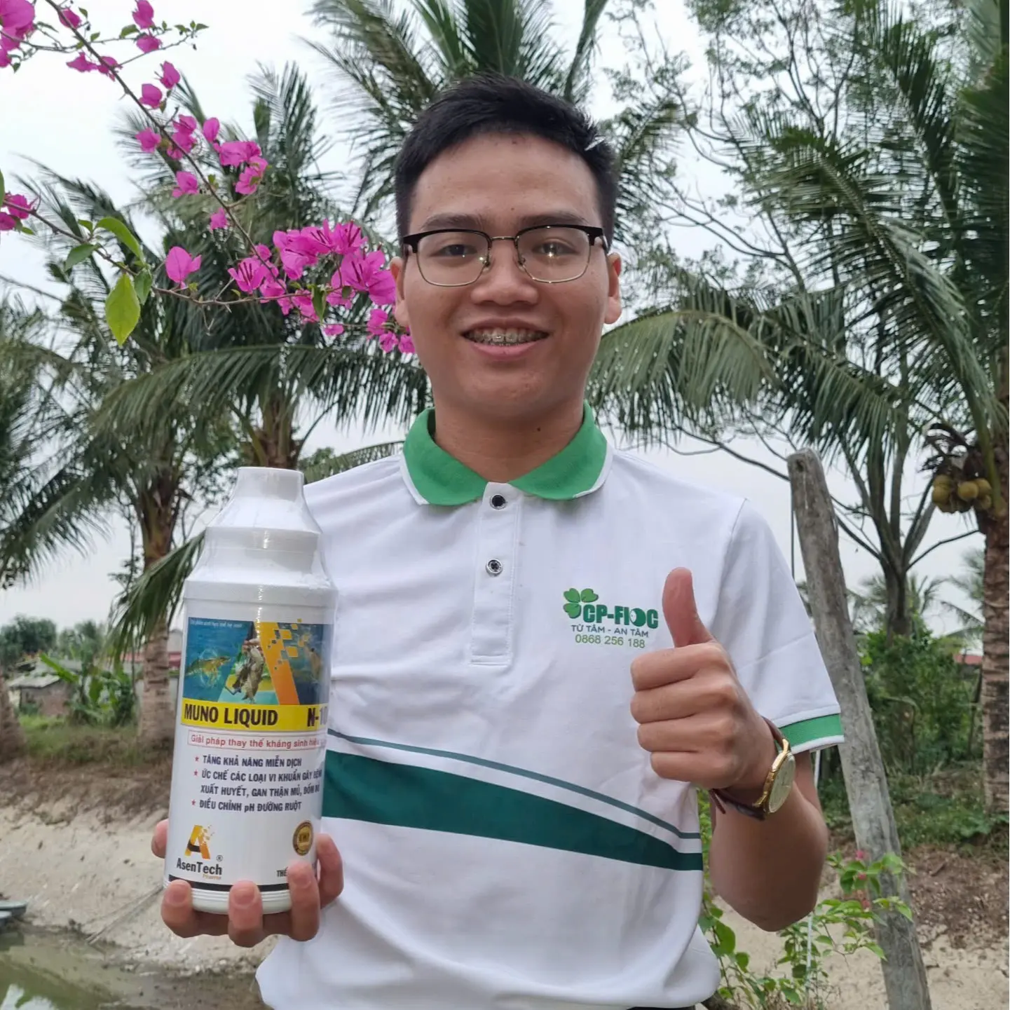 [COMBO 2 CHAI] ASENTECH MUNO LIQUID N102 1 LÍT - Hỗ trợ bổ sung acid hữu cơ cho tôm, tiêu hóa tốt thức ăn, bổ sung vitamin