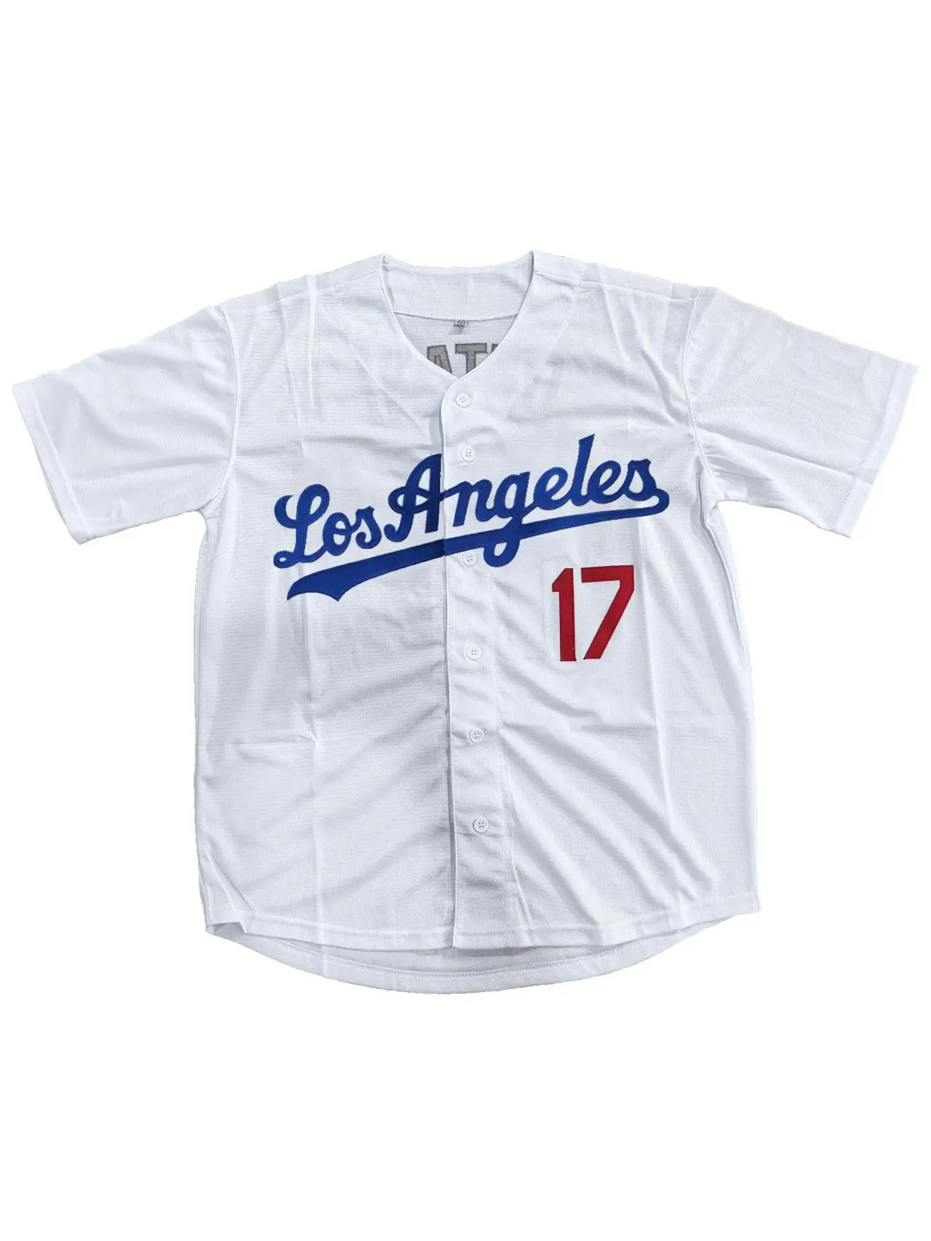 Men's Letter & Figure Patched Button Front Baseball Jersey, Casual Loose Short Sleeve V Neck Baseball Top for Fall & Winter, Men's Sportswear for Training & Competition