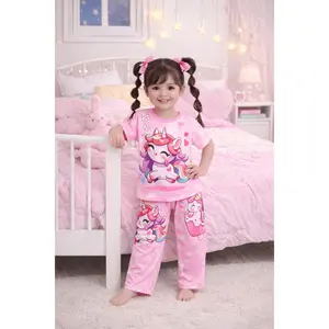 SIBULAT 96 UNICORN LIMITED SERIES FULL PRINTING PREMIUM BAJU HARIAN ANAK PEREMPUAN USIA 1-6 TAHUN