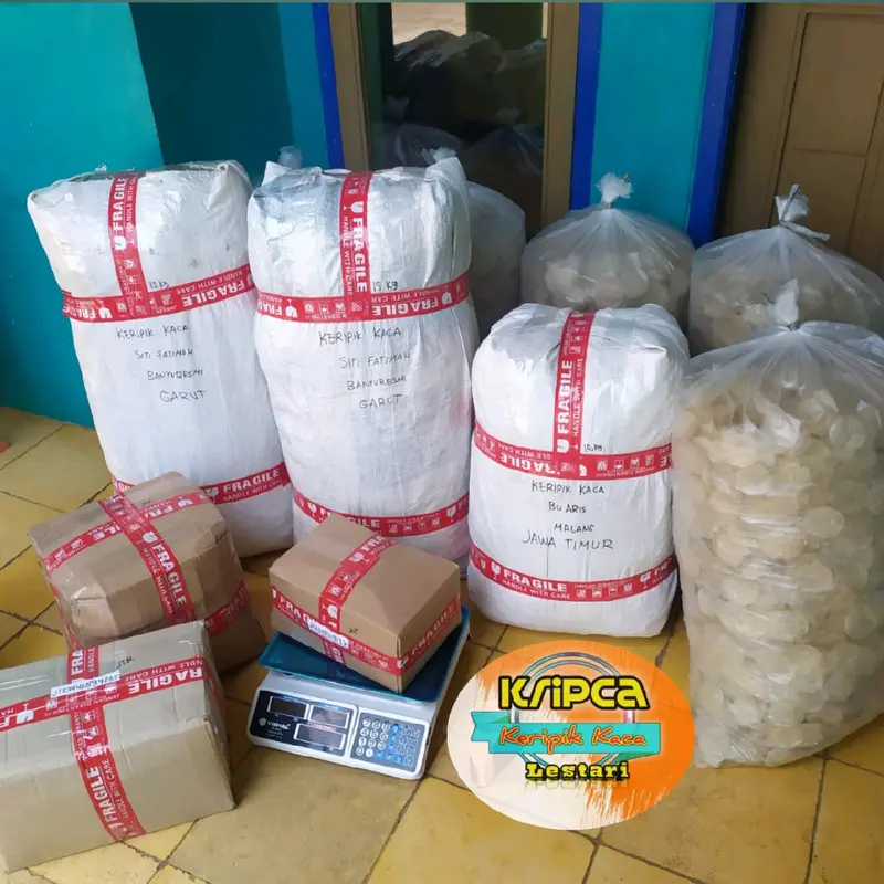 Keripik Kaca 1 kg ( Bahan Mentah ) bening dan tipis harga Grosir langsung dari produsen Kripik Singkong 2