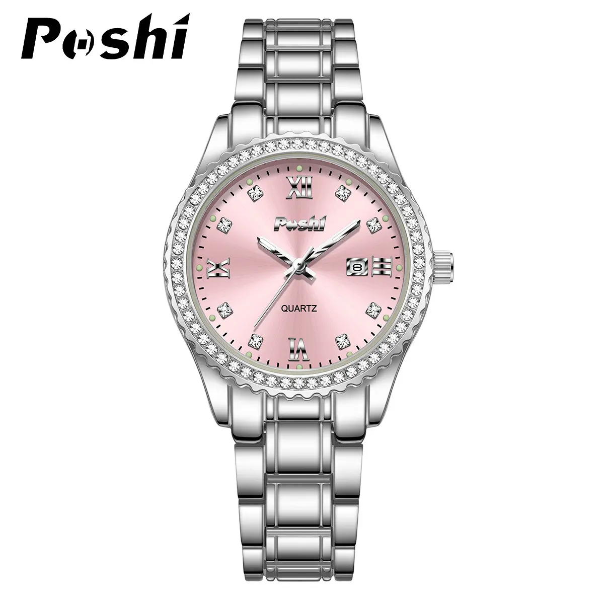 luminous Waterproof Women's High-end Niche Luxury Steel Strap Watch doki  watch jam  stone and co chuan  watch jam  tangan  wanita jam  sirim