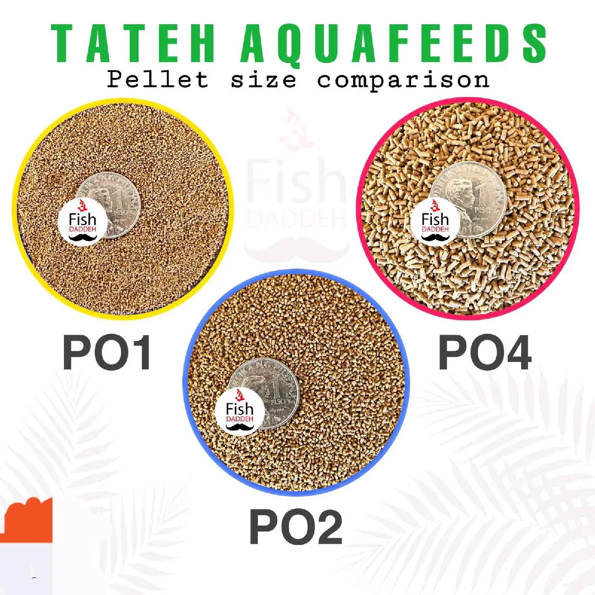 Tateh Fish Food PO1 PO2 PO4 sinker 1kg