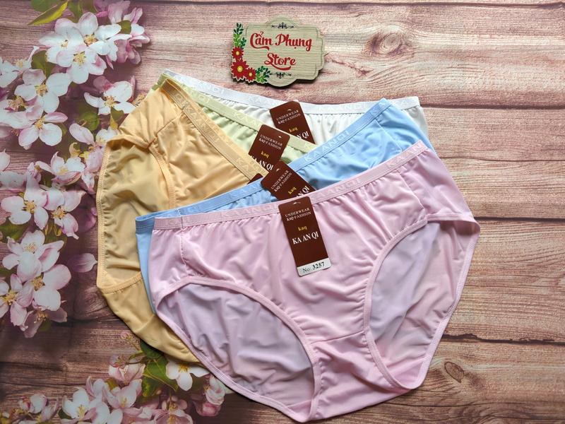 Combo 5 - 10 Quần Lót Nữ Thun Lạnh  (3257) Size (75-100 Kg) Siêu Co Giãn Thoáng Mát Siêu Mịn 6