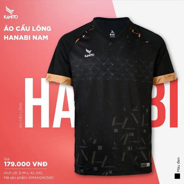 Áo cầu lông Kamito Hanabi Nam Top Sport