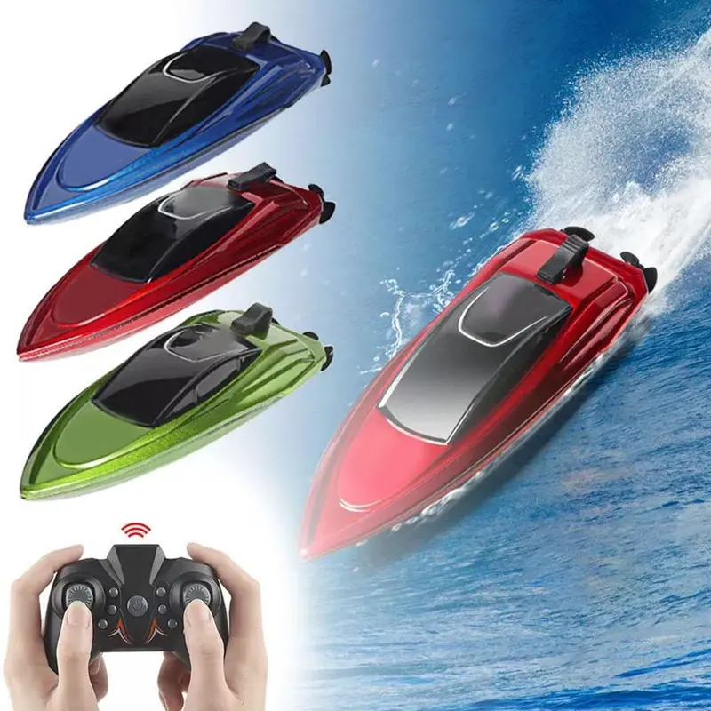 Tàu Điều Khiển Từ Xa, Đồ Chơi Hồ Bơi Thuyền Rc, Có Đèn LED, Chống Thấm Nước, Thích Hợp Cho Trẻ Em, T1J6 1