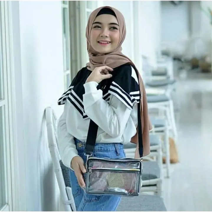 Tas selempang tas mika tas transparan tas slempang murah tas selempang transparan tas bahu tas bahu wanita tas wanita