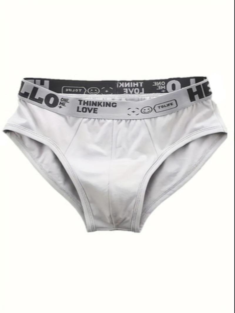 Product Introduction of Men's Letter Tape Boxer Brief, Casual Comfy Breathable Underwear for Daily Wear, Underwear for All Seasons 5
